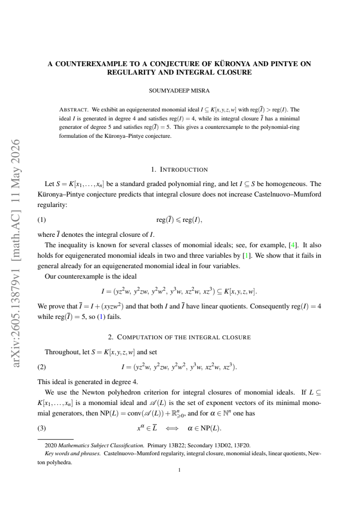 First page