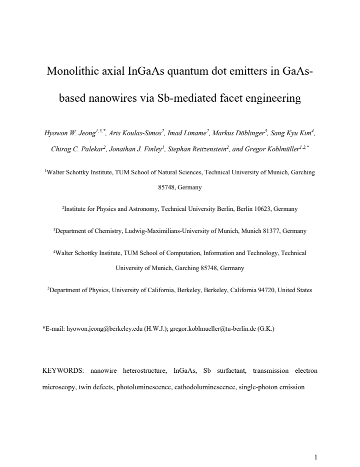 First page