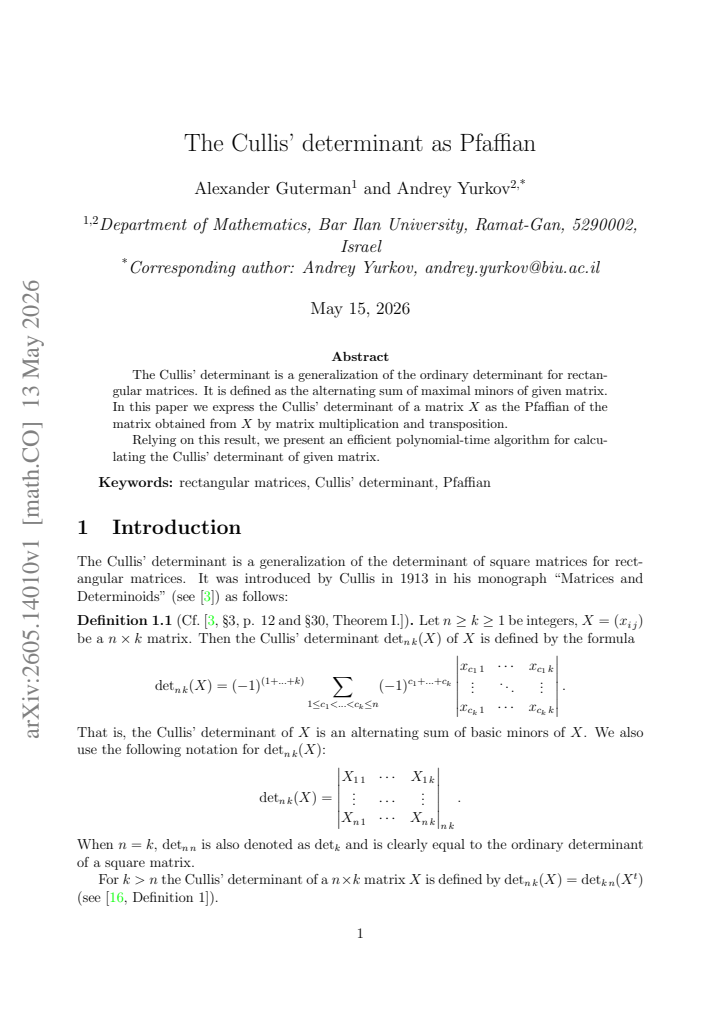 First page