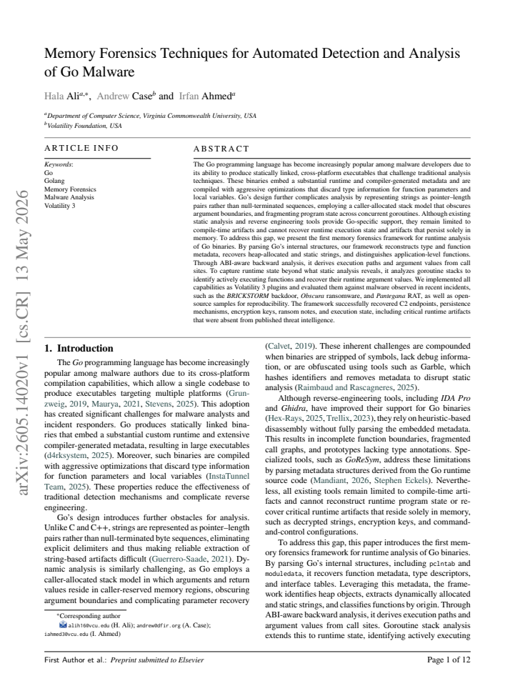 First page