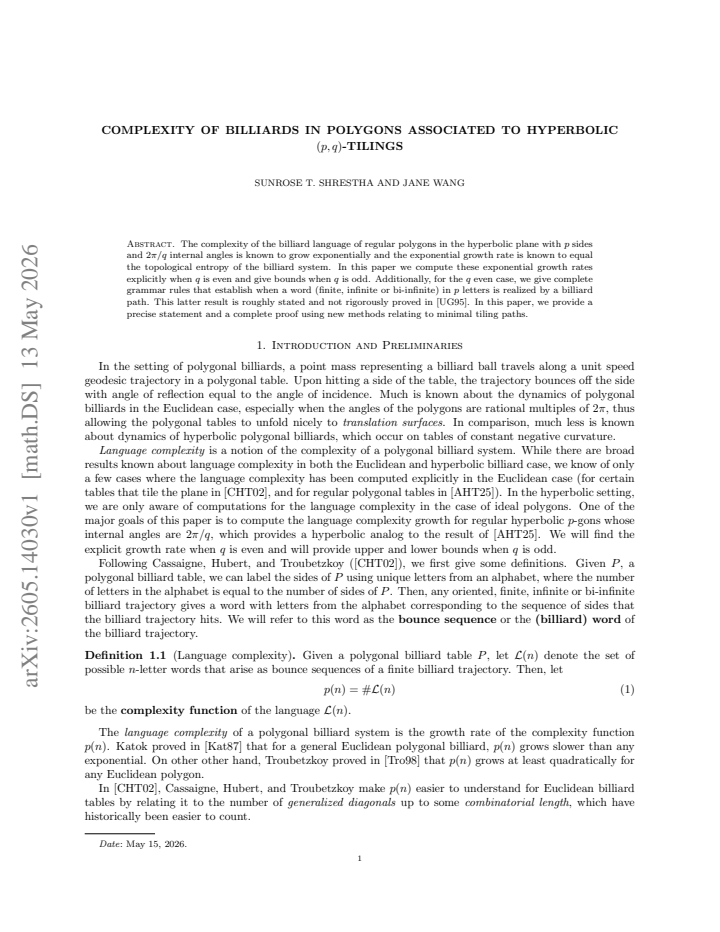 First page