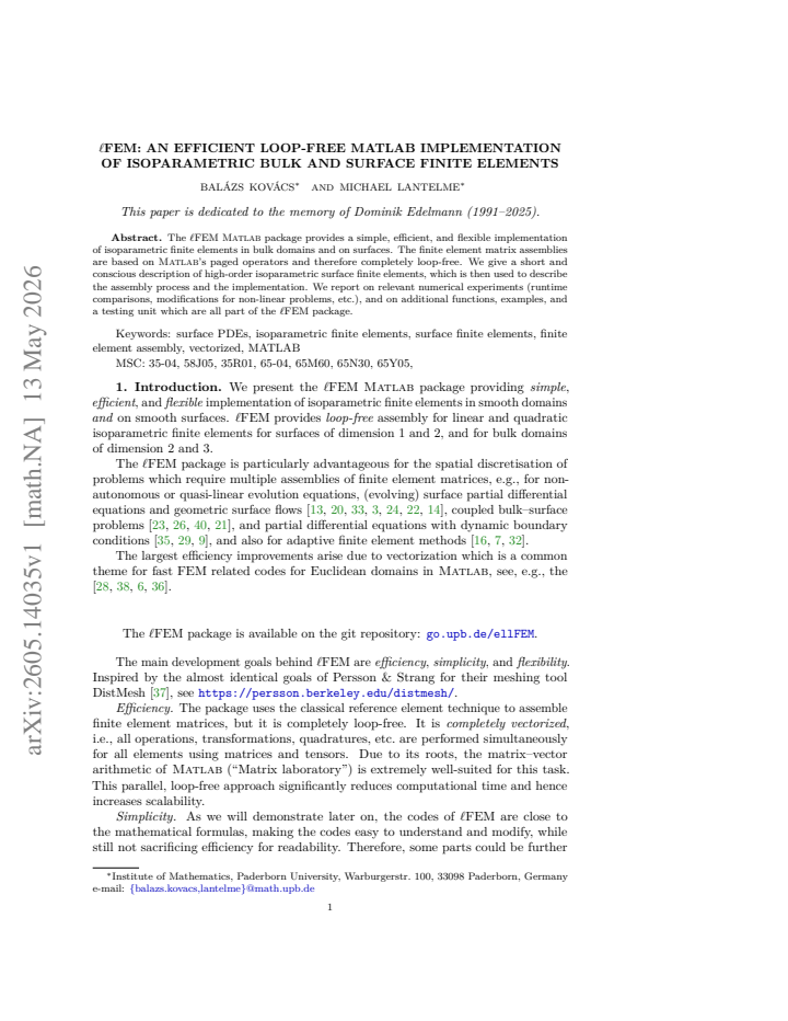 First page