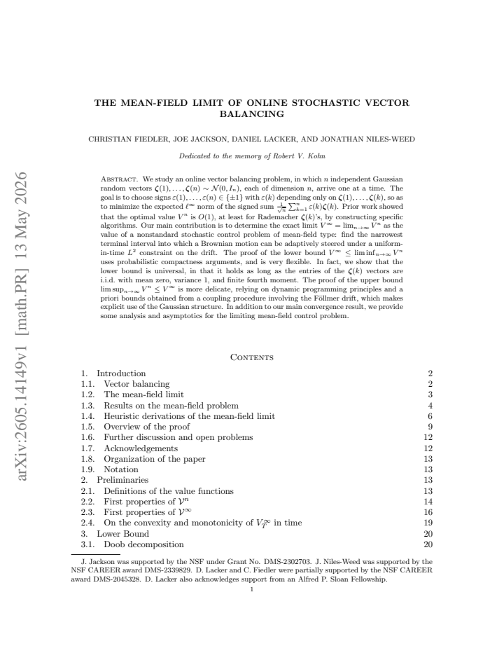 First page