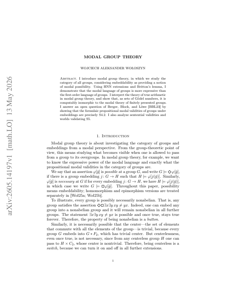 First page