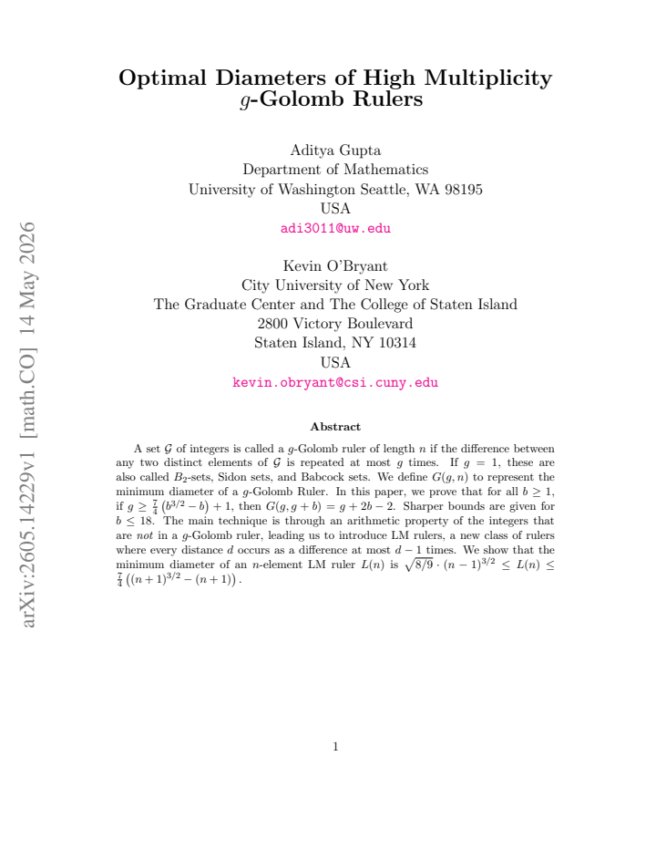 First page