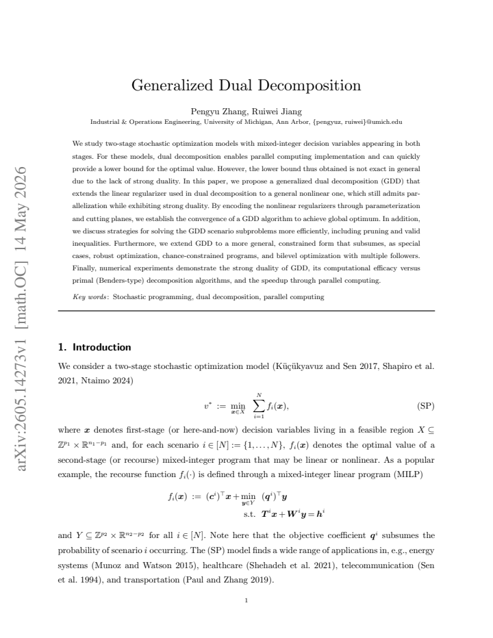 First page