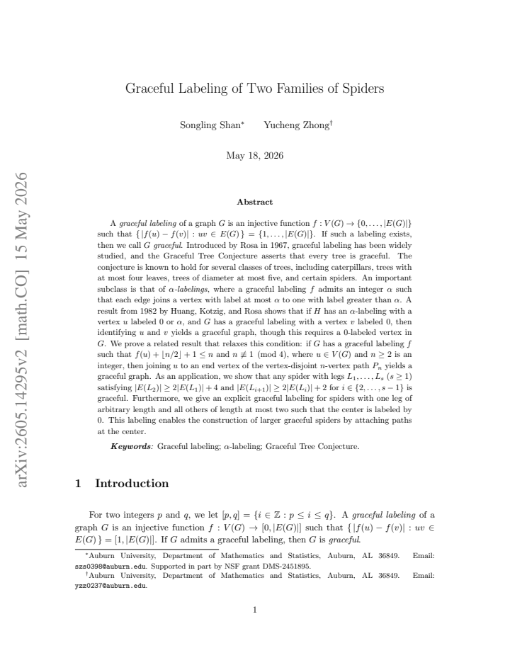 First page