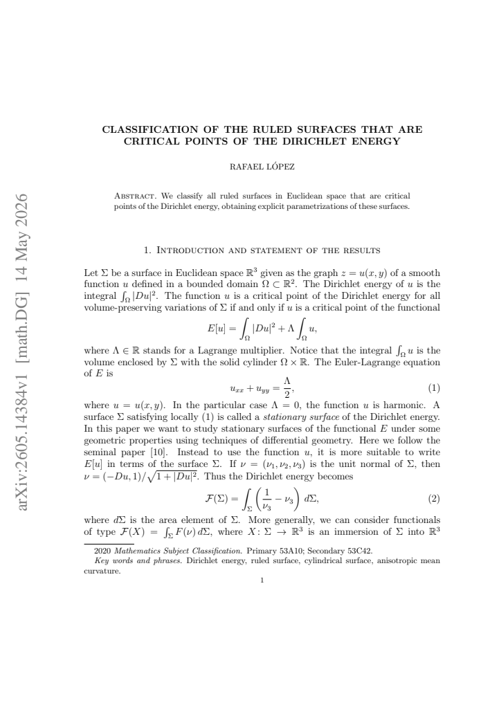 First page