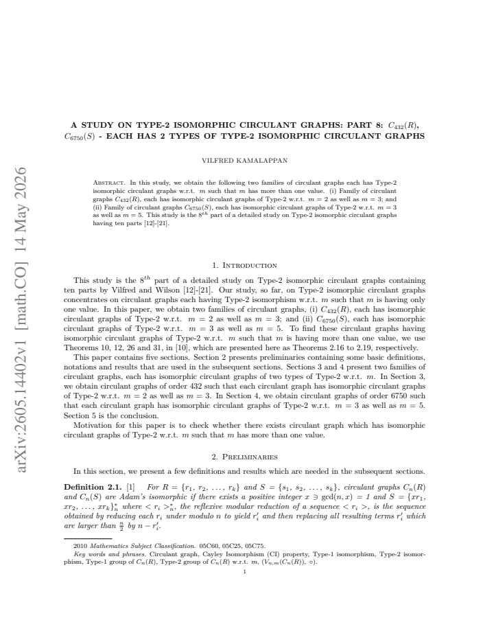 First page