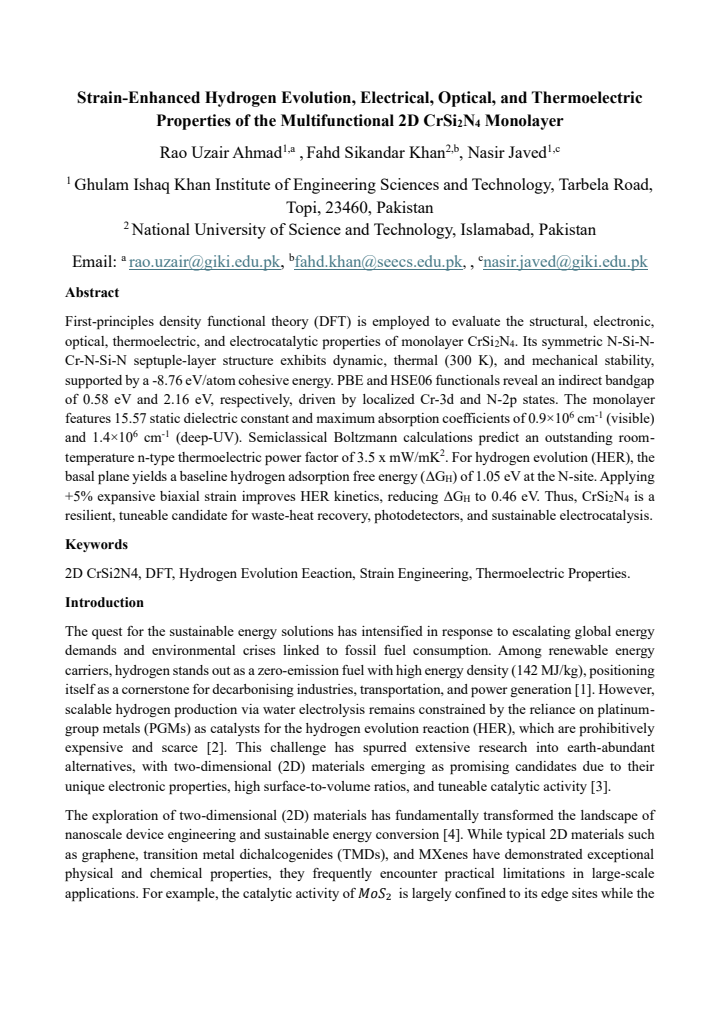 First page