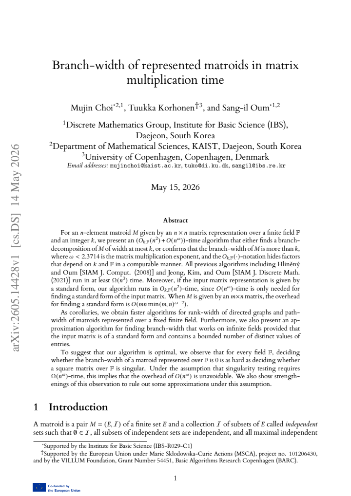 First page