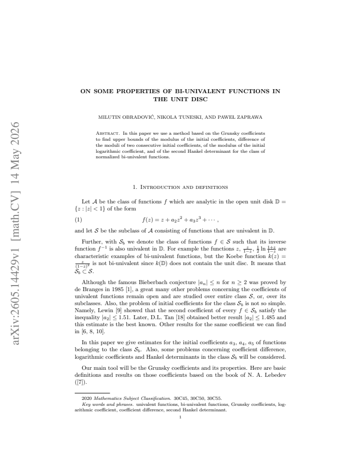 First page