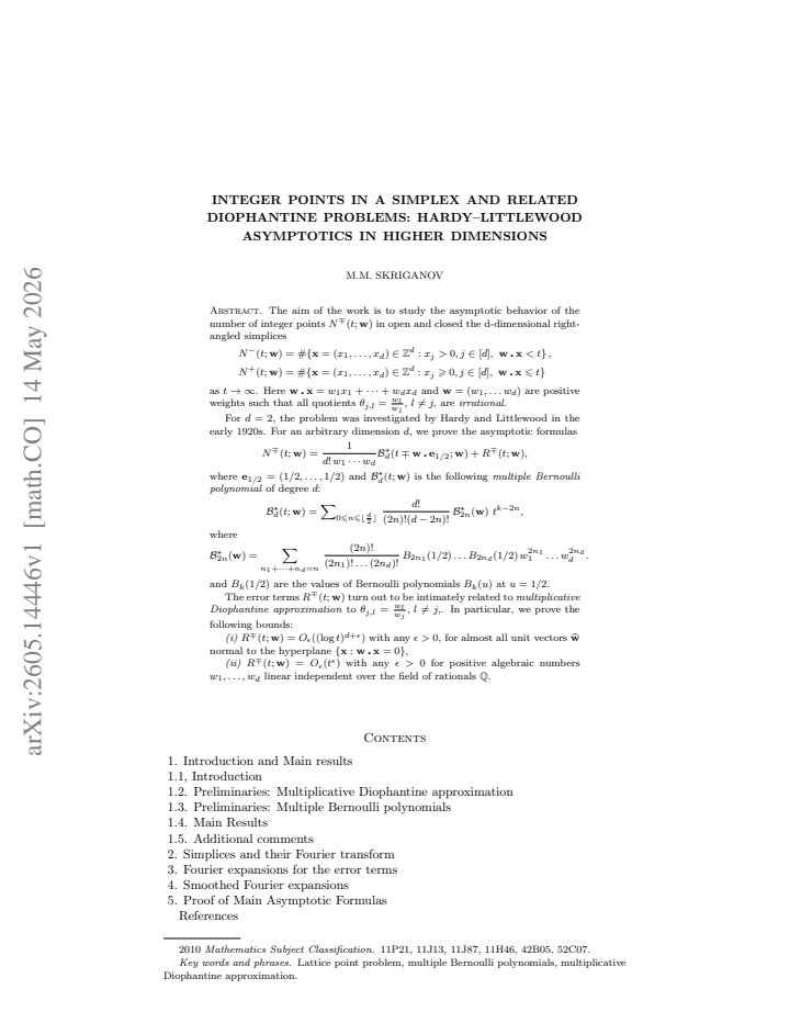 First page