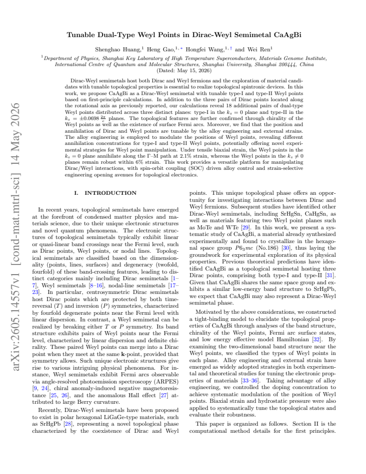 First page