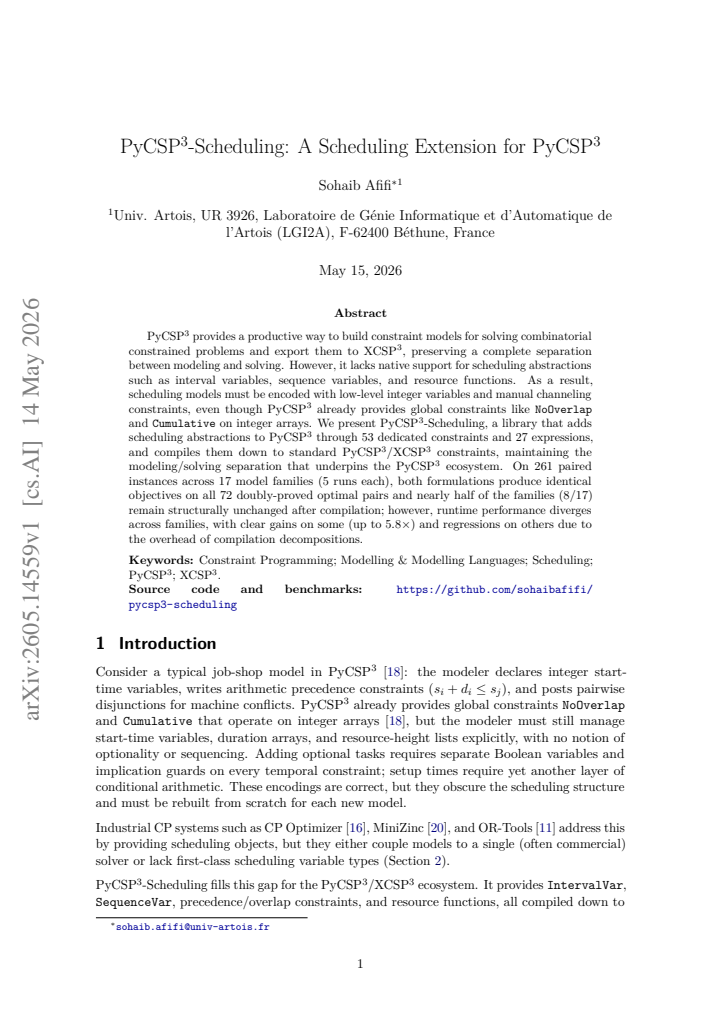 First page