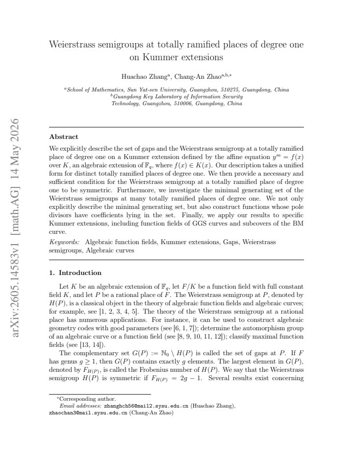 First page
