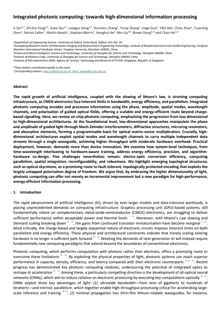 First page