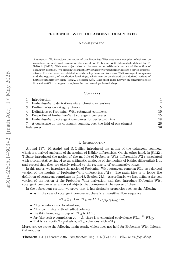 First page