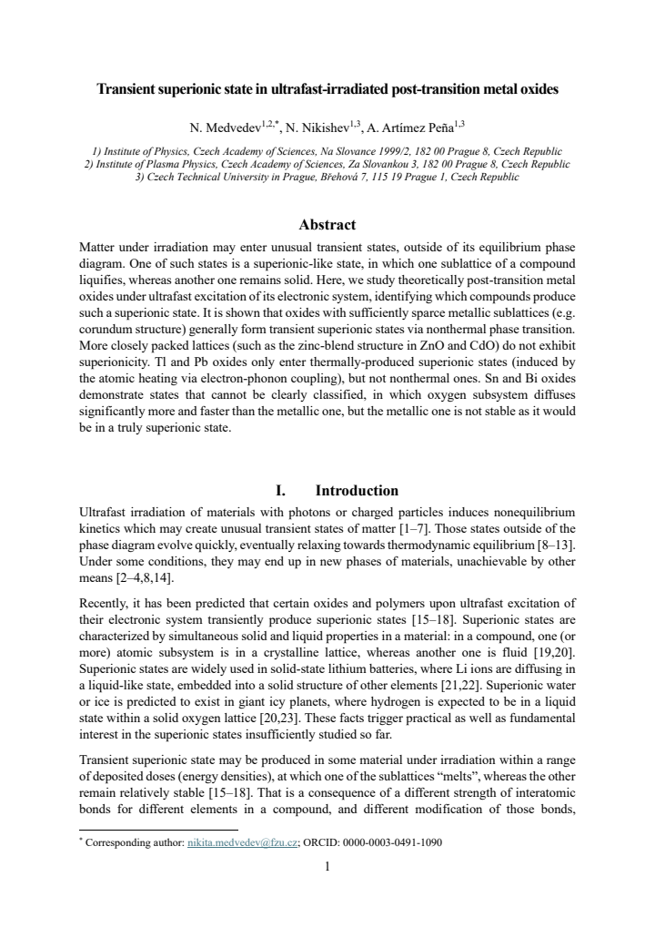 First page