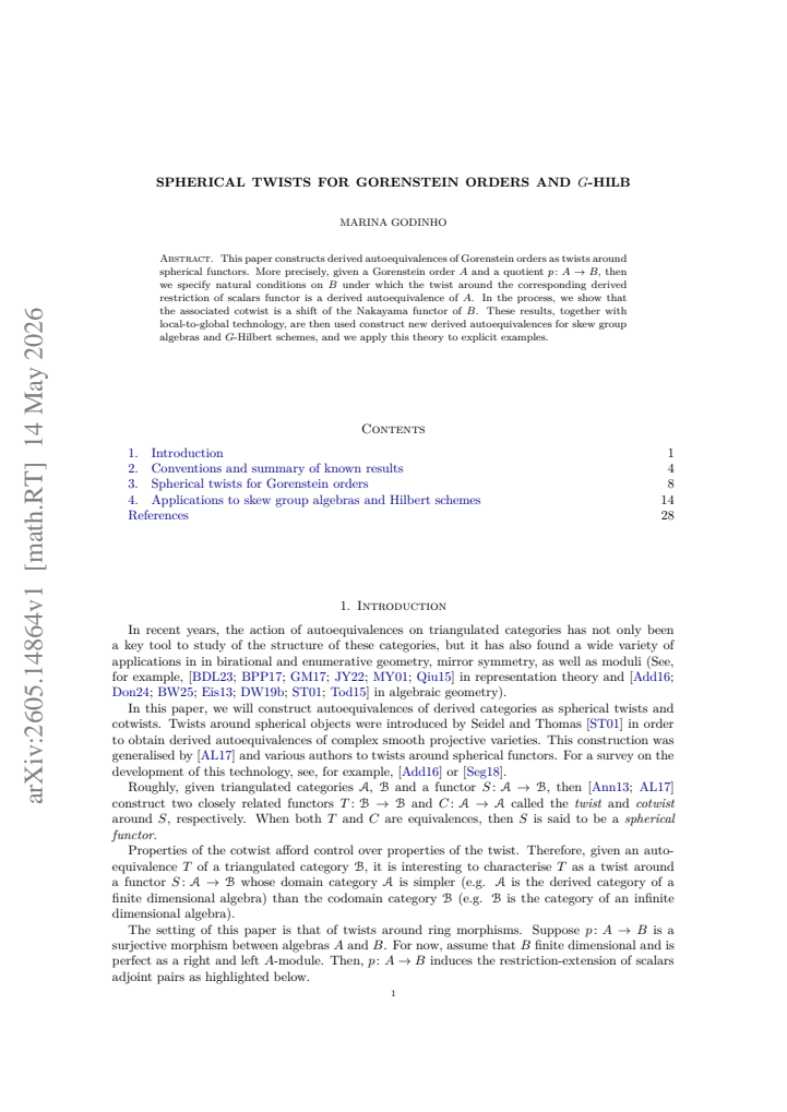 First page