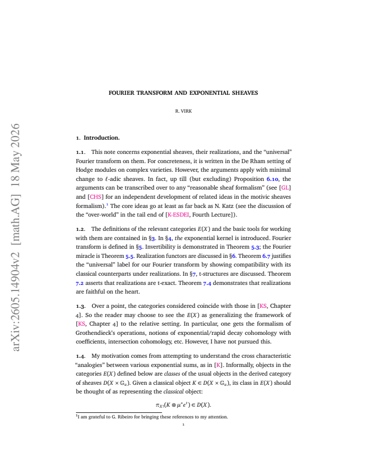First page