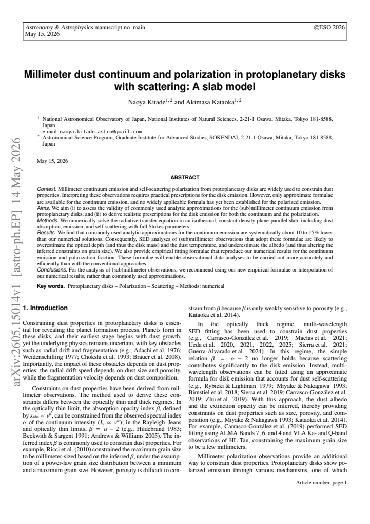 First page