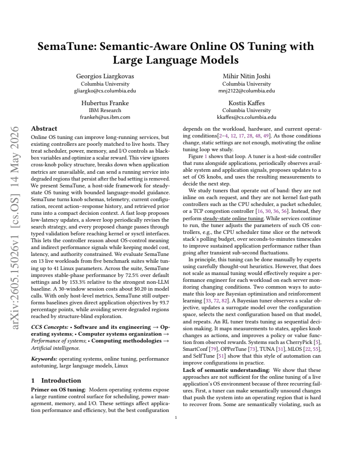 First page