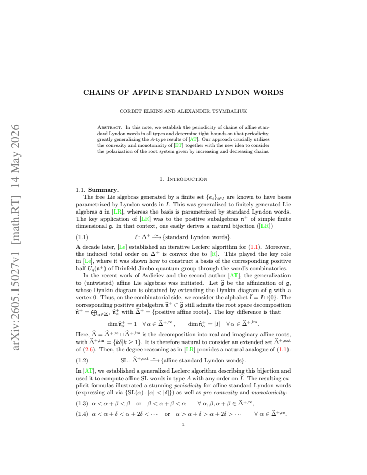 First page