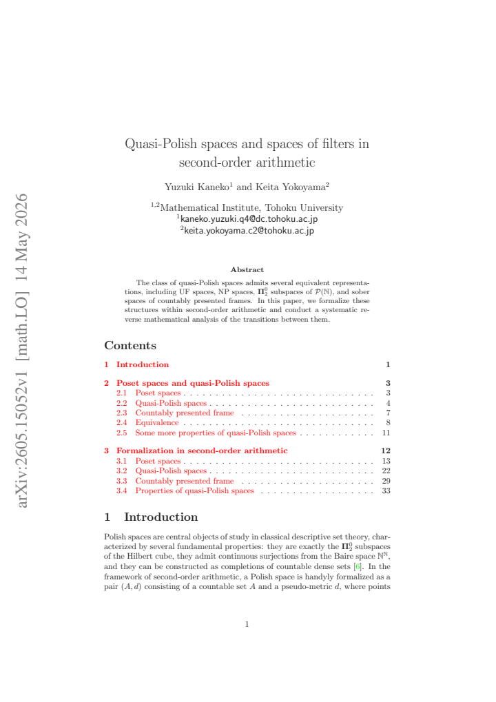 First page