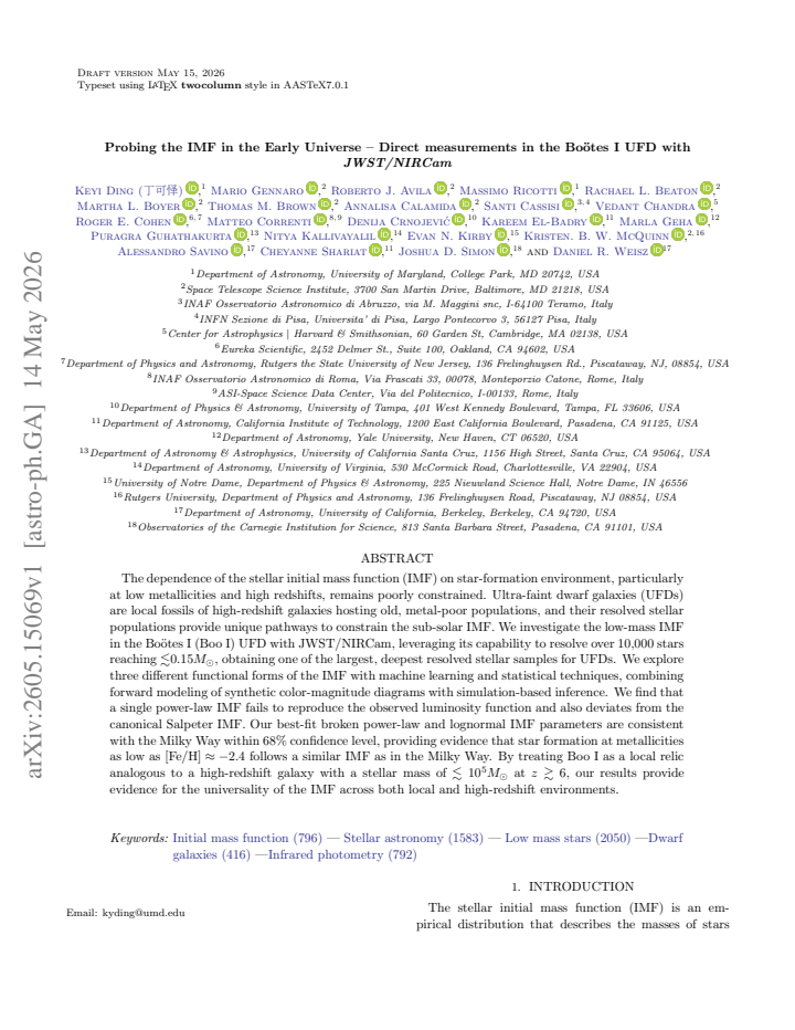 First page
