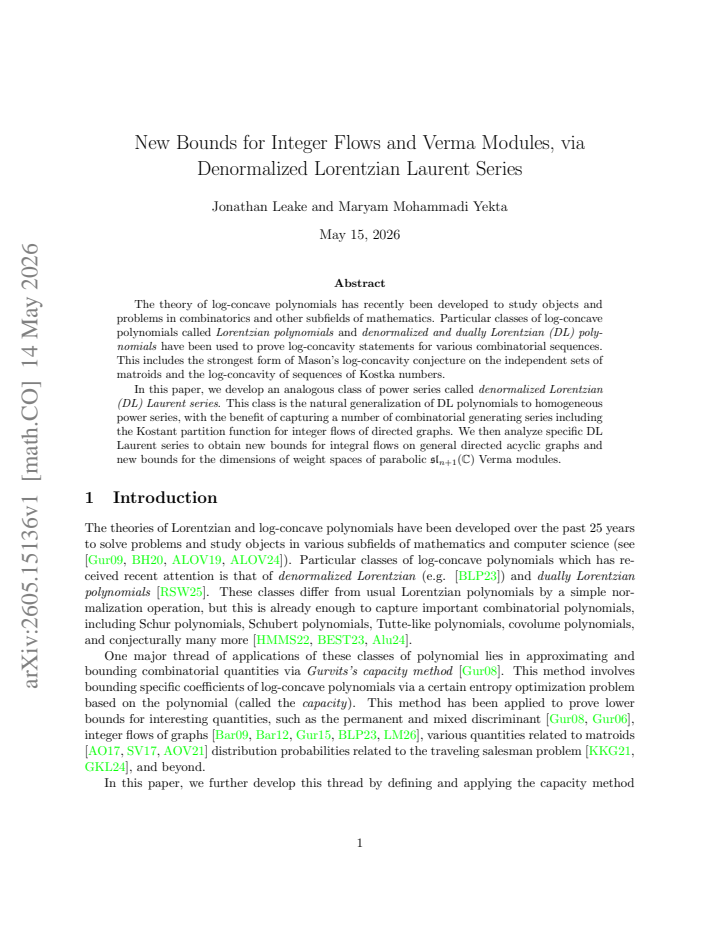 First page