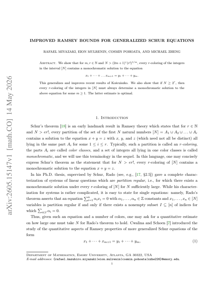 First page