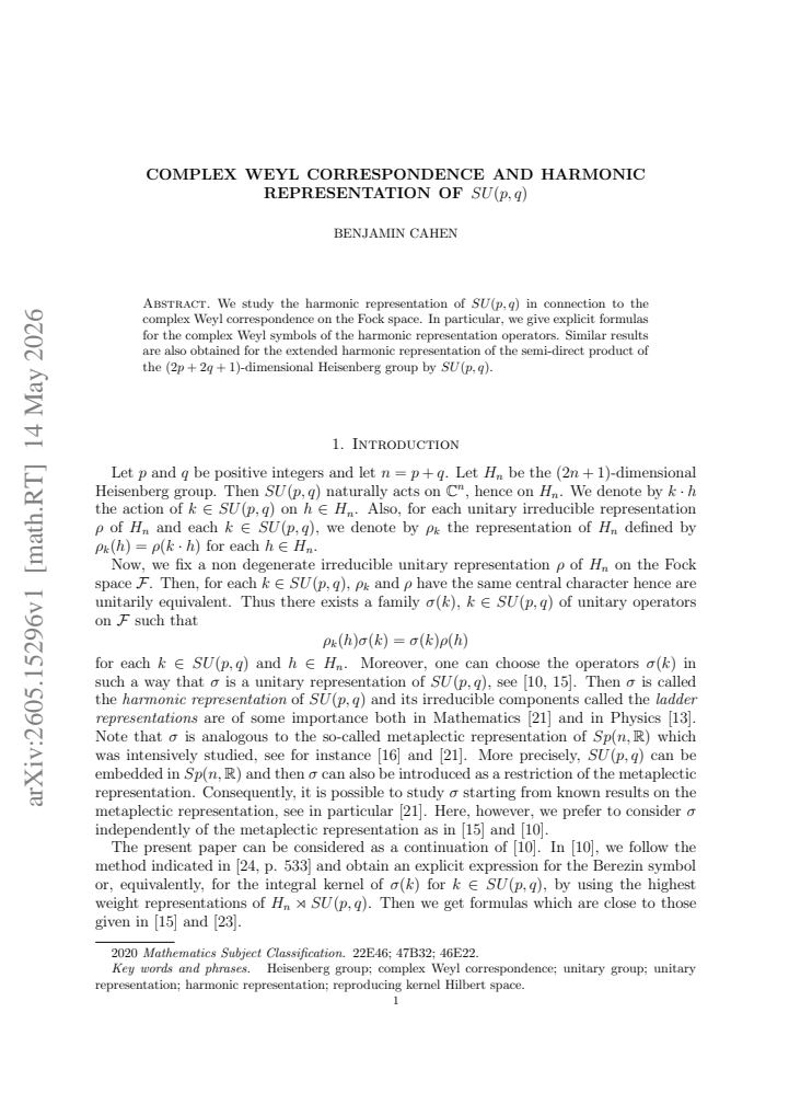 First page