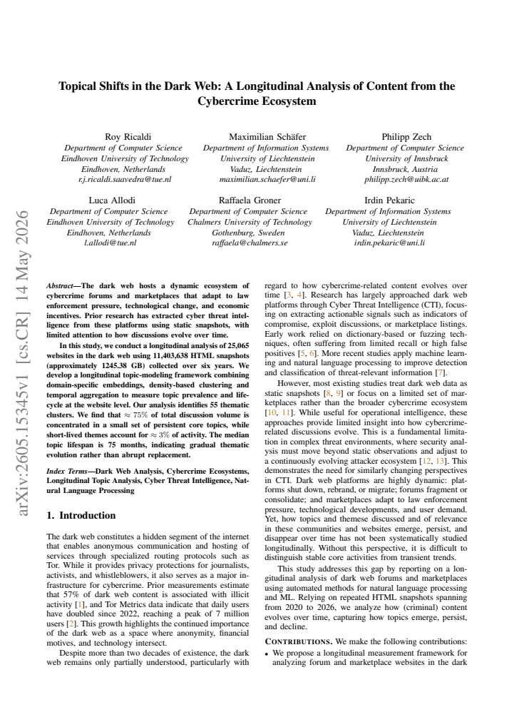 First page