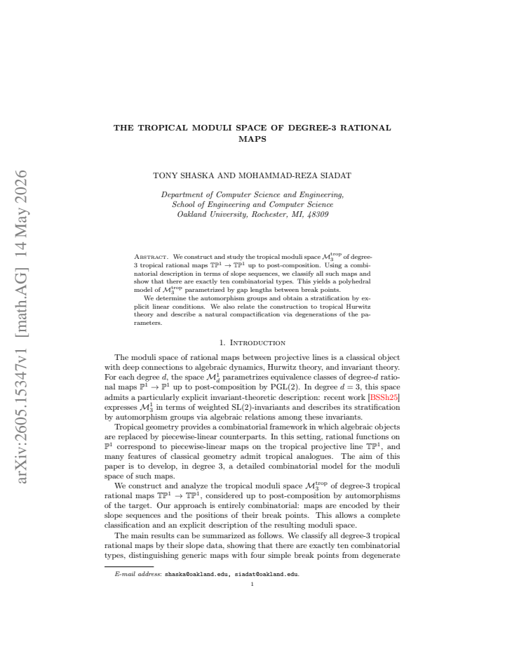 First page
