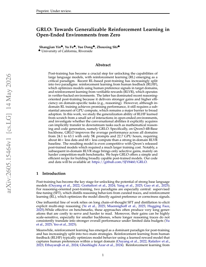 First page