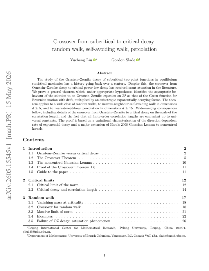 First page