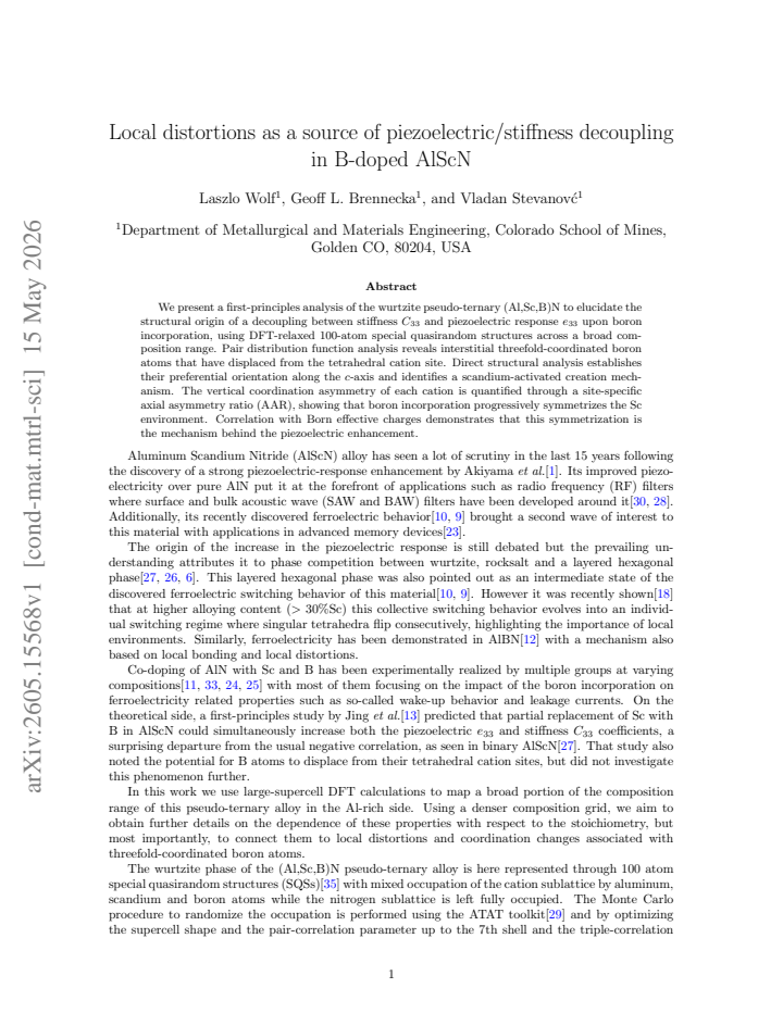 First page