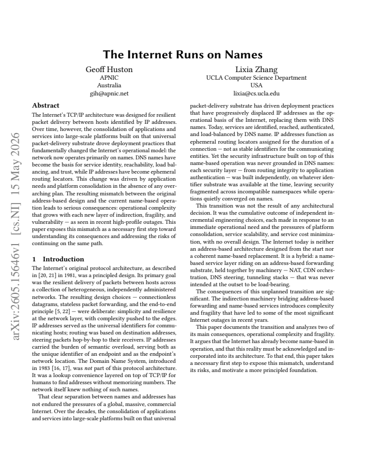 First page