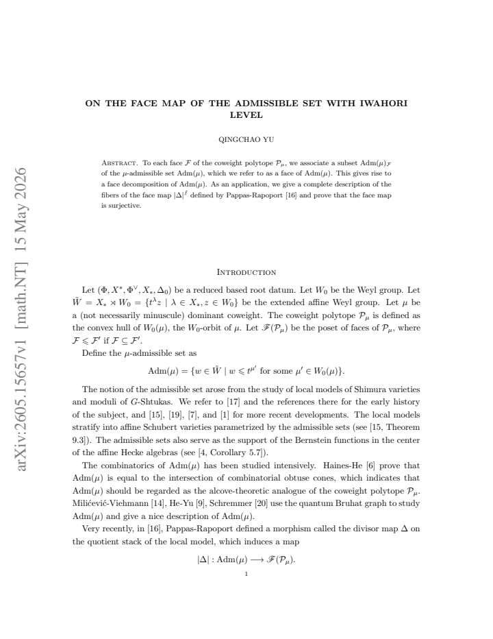 First page