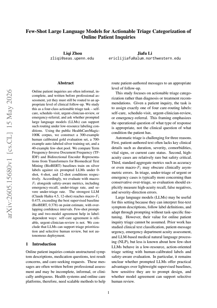 First page