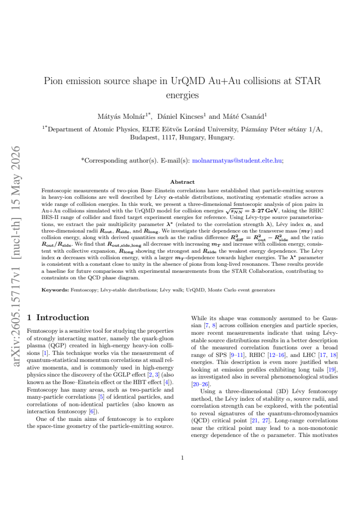First page
