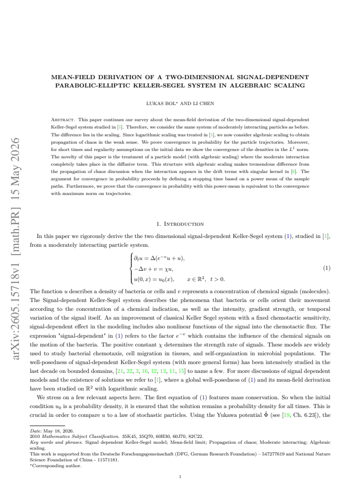 First page