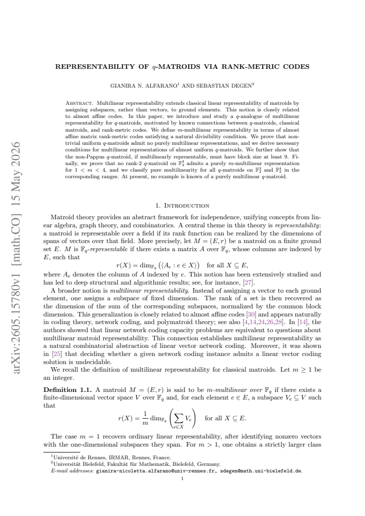 First page