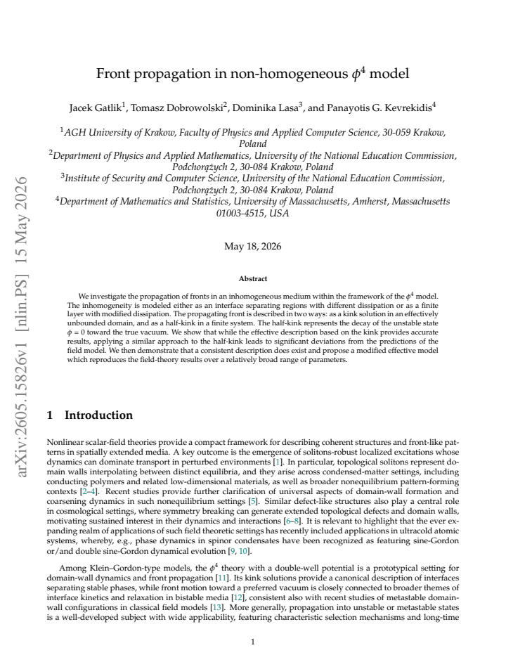 First page