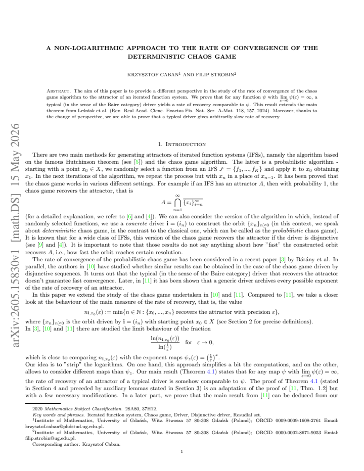 First page