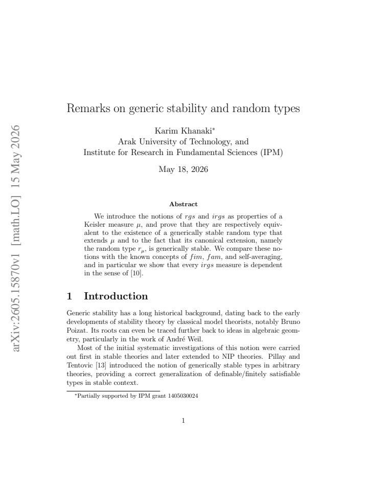 First page