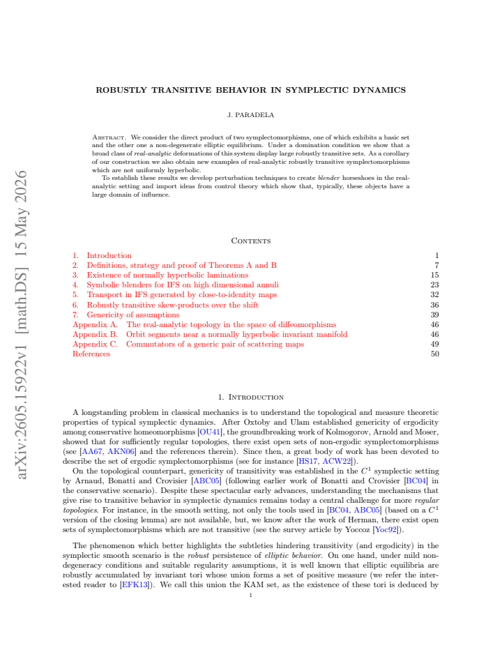 First page