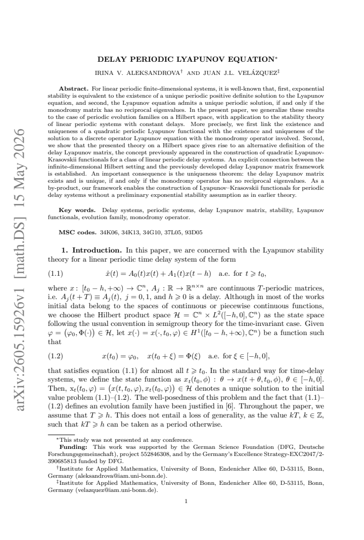 First page