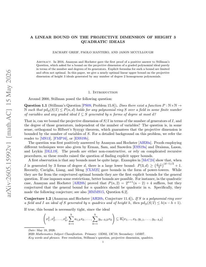 First page